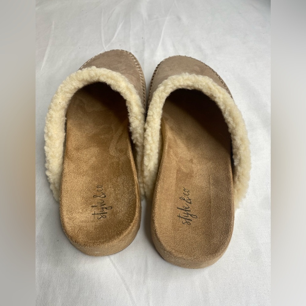 Style & Co Womens Brooklynn Microsuede Moc Toe Slide Slipper 8.5M & 6M - Picture 7 of 11